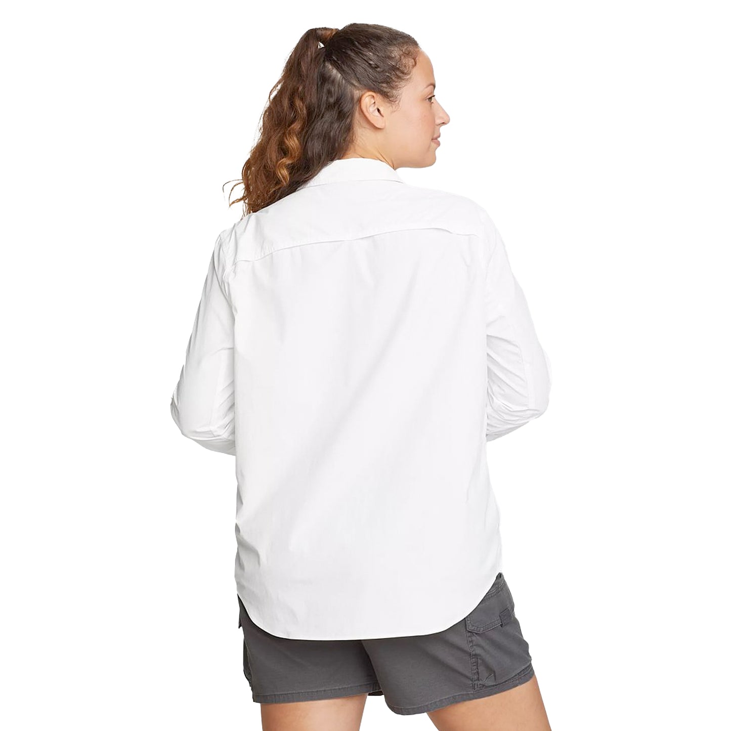 CAMISA MUJER MOUNTAIN RIPSTOP MANGA LARGA EDDIE BAUER - Blanca