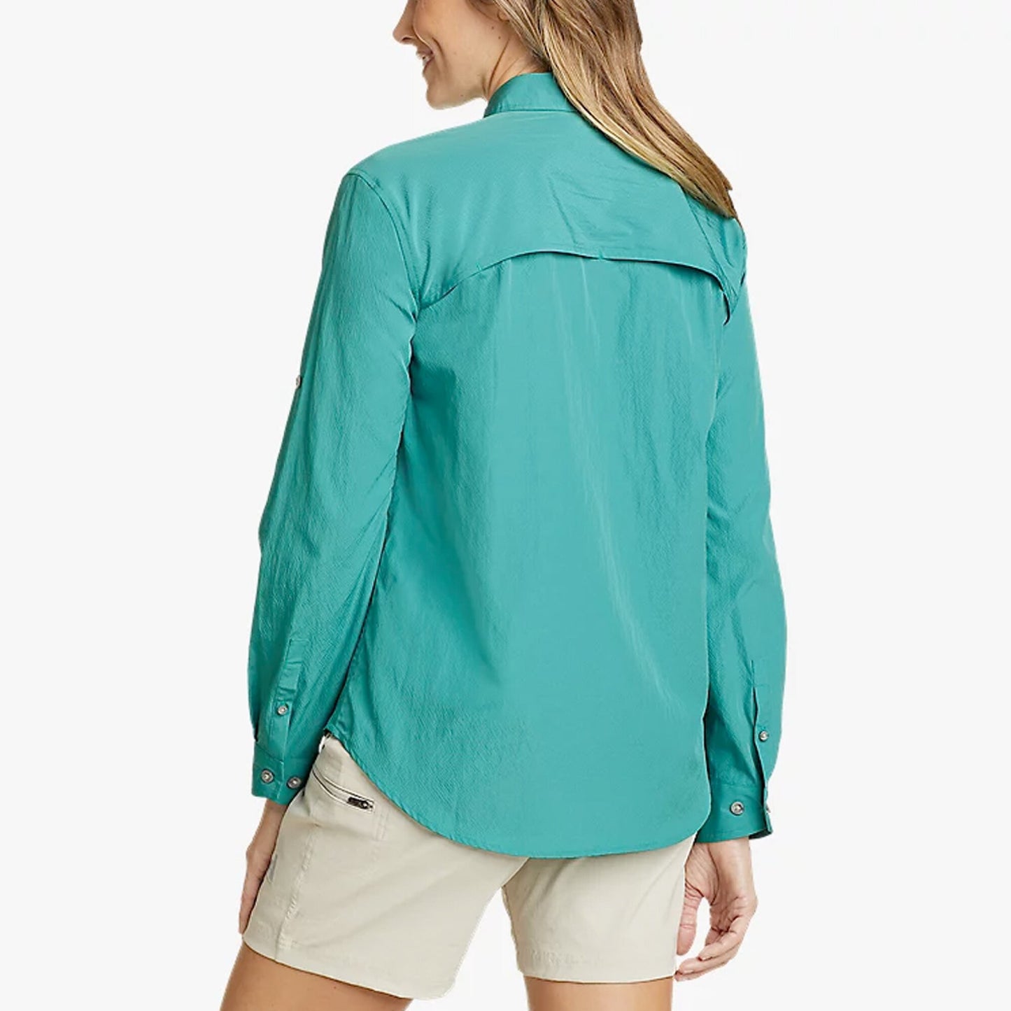 CAMISA MUJERGUIDE UPF FIELDMANGA LARGA / EDDIE BAUER#azul