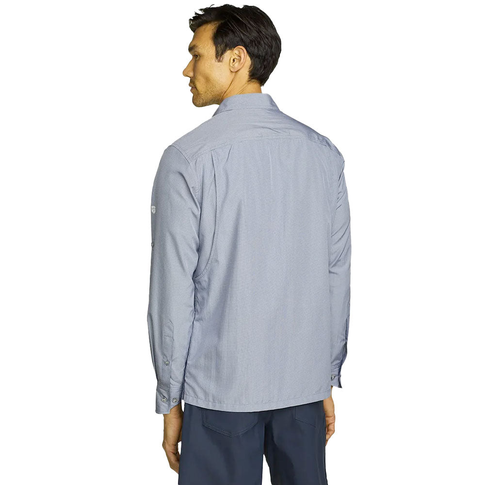 CAMISA EDDIE BAUER MANGA LARGA GUIDE 2.0 - AZUL