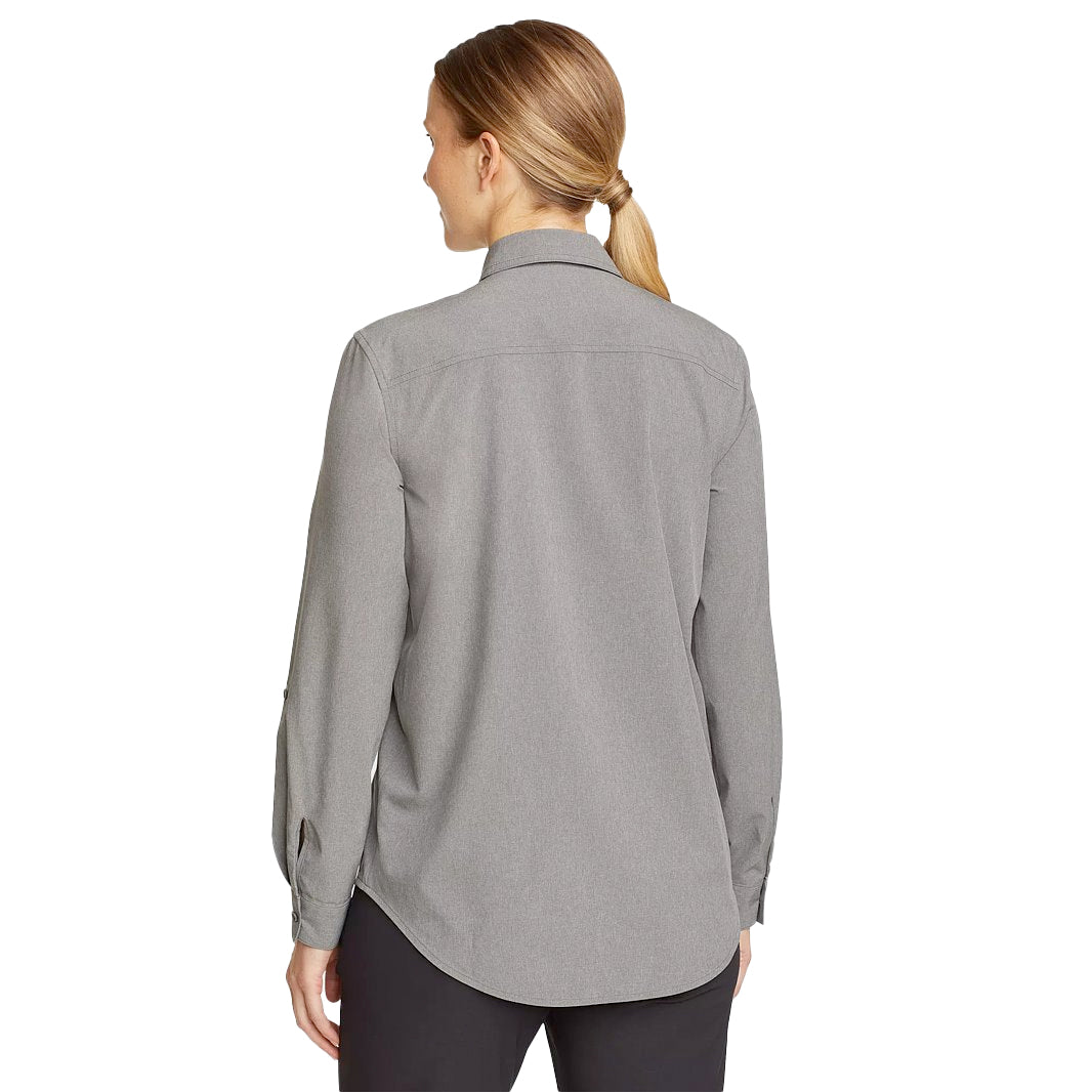 CAMISA MANGA LARGA MUJER ESCAPELITE EDDIE BAUER - Gris