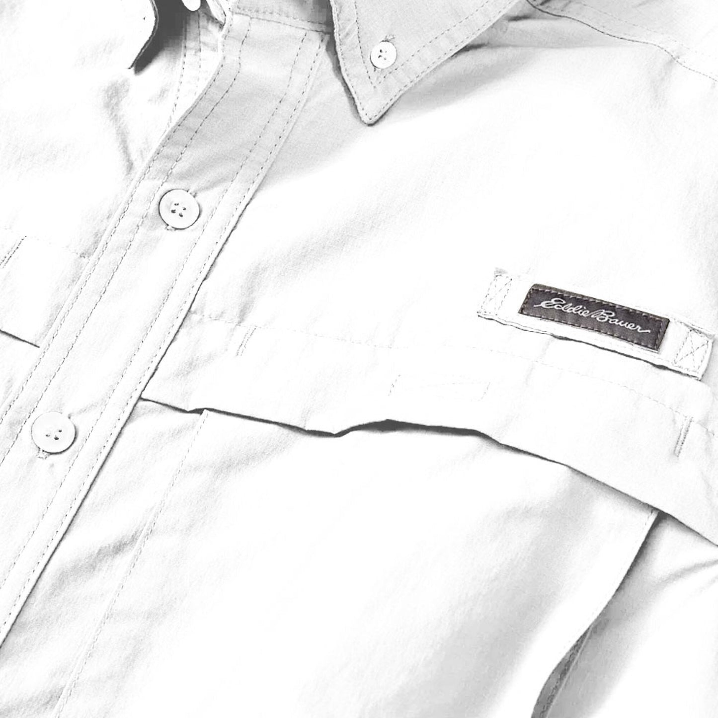 CAMISA HOMBRE RIPSTOP GUIDEMANGA CORTA / EDDIE BAUER#NEGRO
