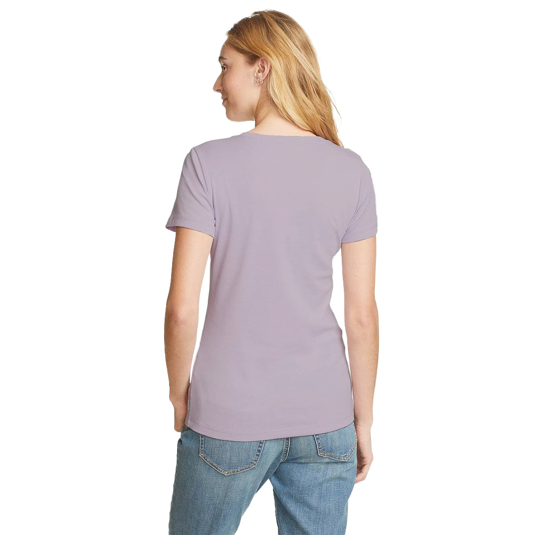 CAMISETA MANGA CORTA PARA MUJER FAVORITE CREW EDDIE BAUER - Morado