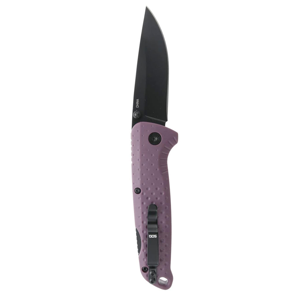 Cuchilla Adventurer LB SOG - Morado Crepúsculo + Negro