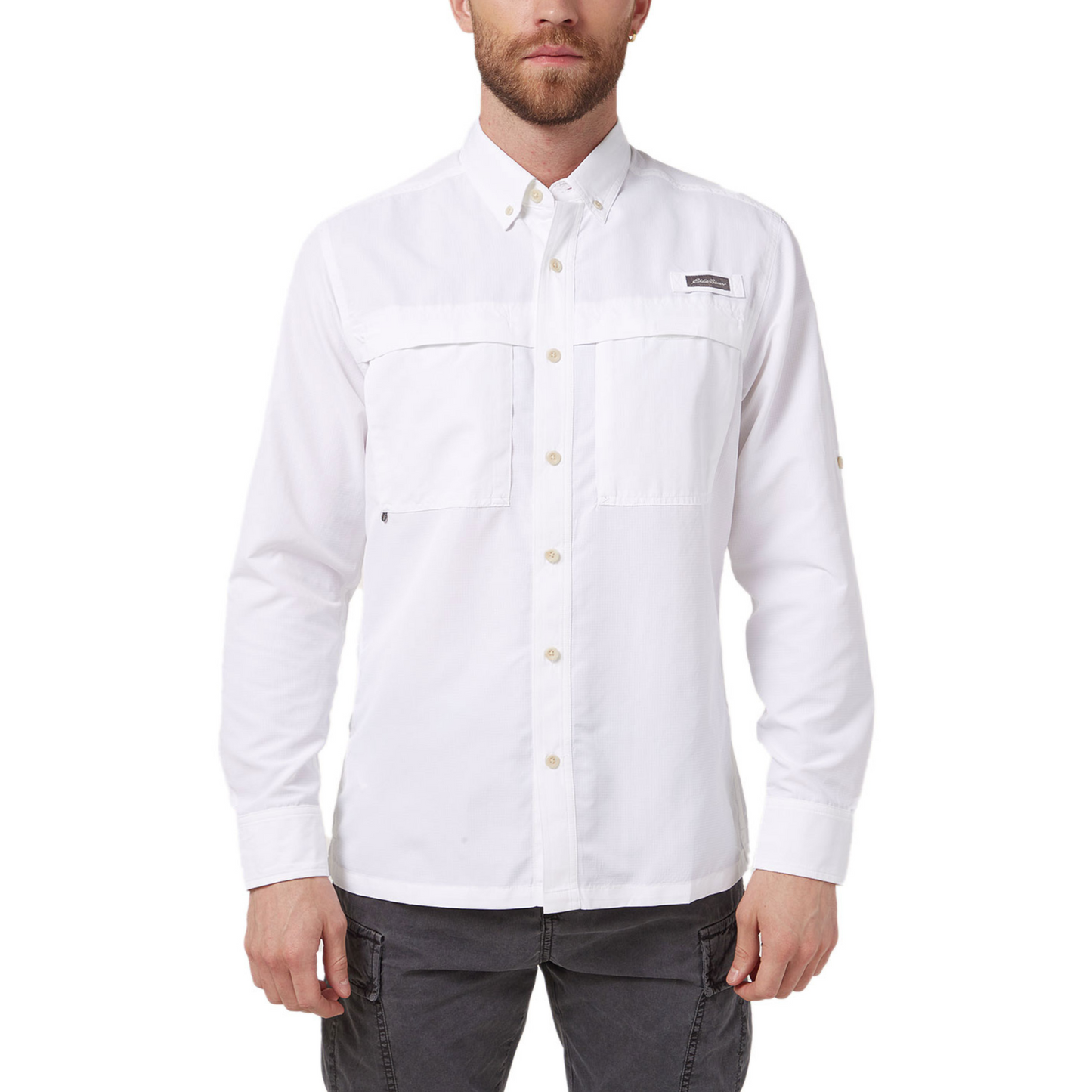Camisa Blanca Eddie Bauer Ripstop Hombre | Outdoor Advenuture Colombia
