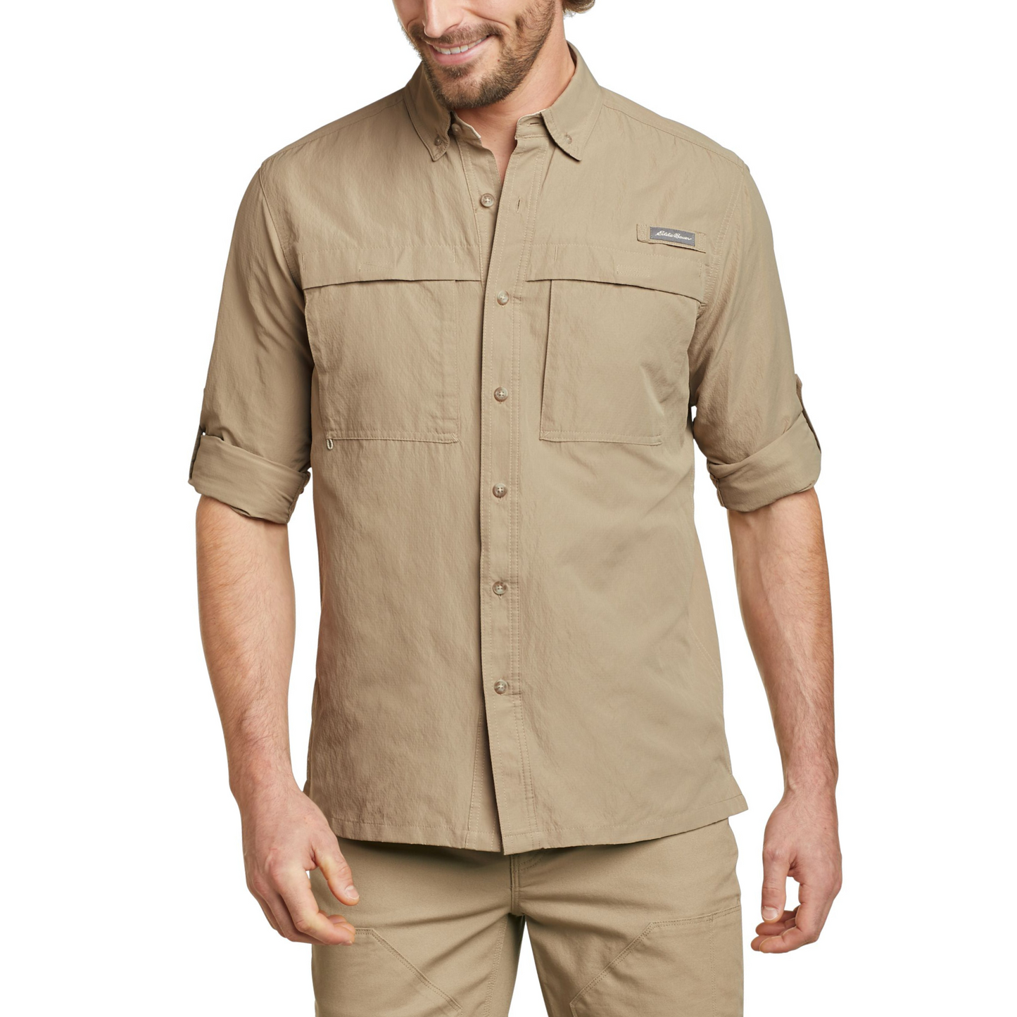Camisa Ripstop Guide Eddie Bauer Kahki| Outdoor Adventure Colombia