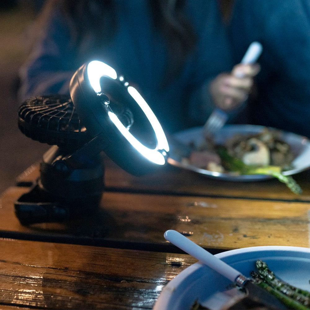 LINTERNA LED PARA CAMPING CON ABANICO STANSPORT - 40 LÚMENES