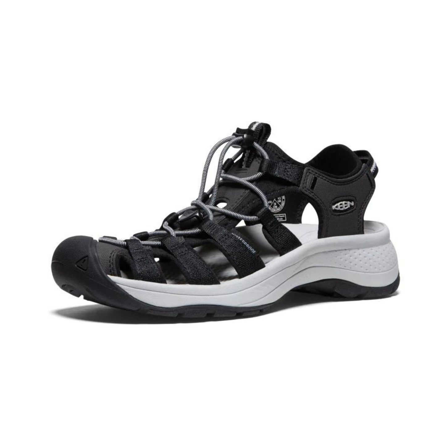 Sandalias Keen Astoria West Mujer Color Gris Con Negro | Outdoor Adventure Colombia