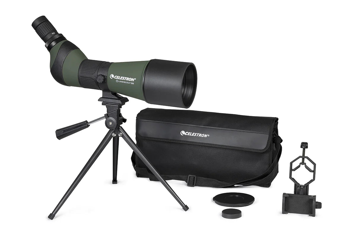 Telescopio Celestron Landscout 20 - 60X80MM con adaptador para smartphone