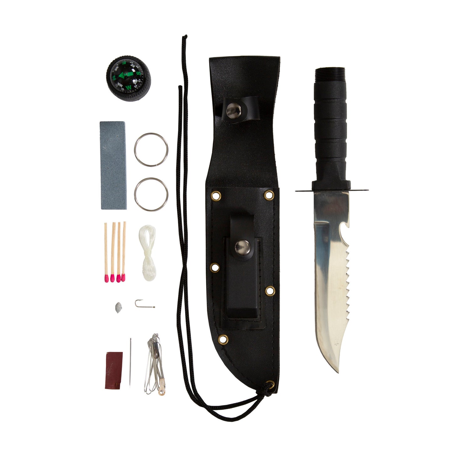 CUCHILLO SET DE SUPERVIVENCIA STANSPORT CON ESTUCHE