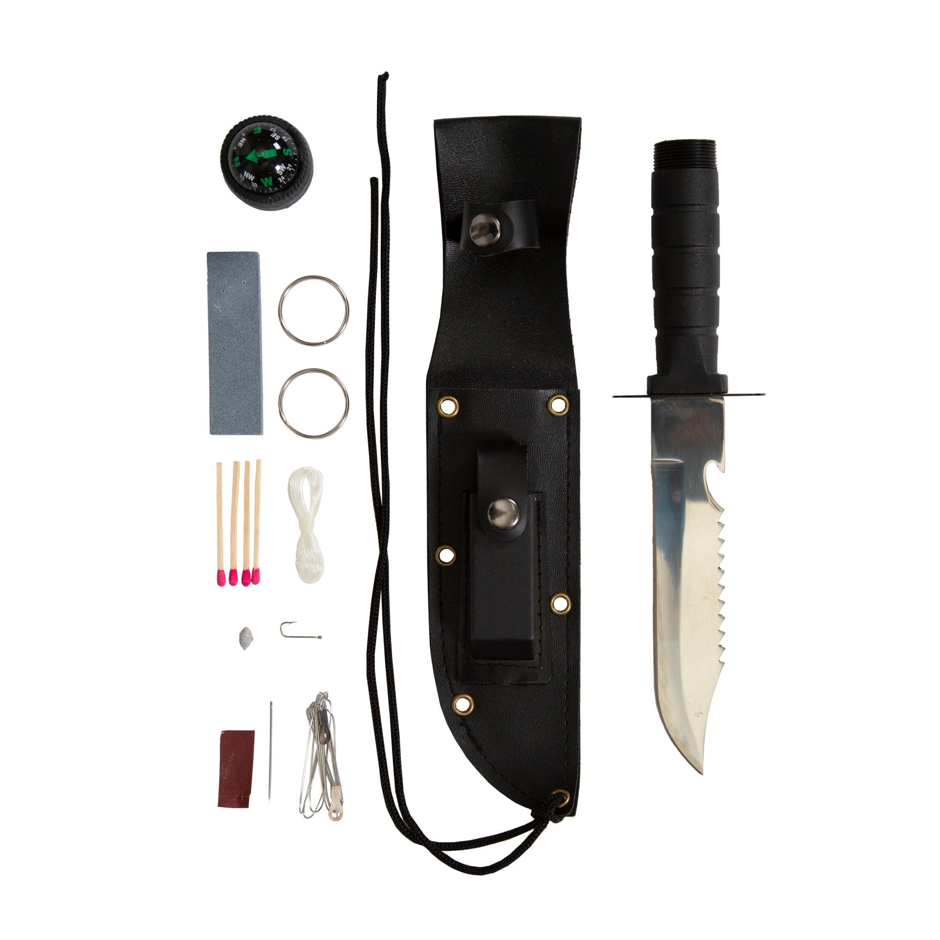 CUCHILLO SET DE SUPERVIVENCIA STANSPORT CON ESTUCHE