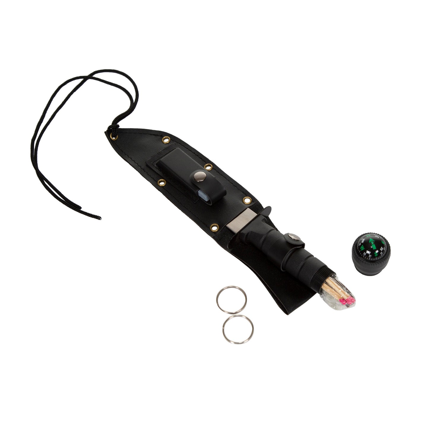 CUCHILLO SET DE SUPERVIVENCIA STANSPORT CON ESTUCHE