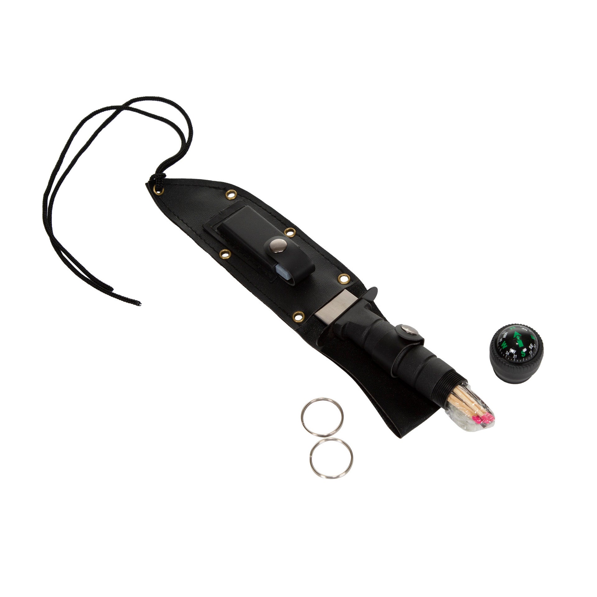 CUCHILLO SET DE SUPERVIVENCIA STANSPORT CON ESTUCHE