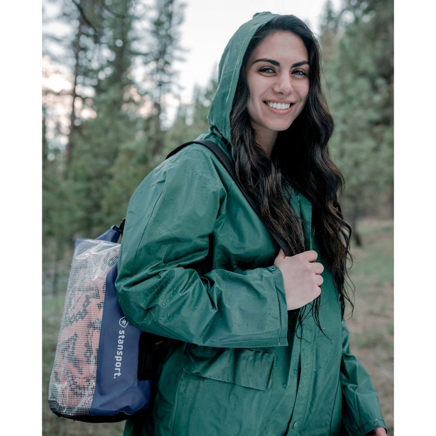 TRAJE IMPERMEBLE DE PVC STANSPORT RAINSUIT DELUXE DE 3 PIEZAS - VERDE#VERDE