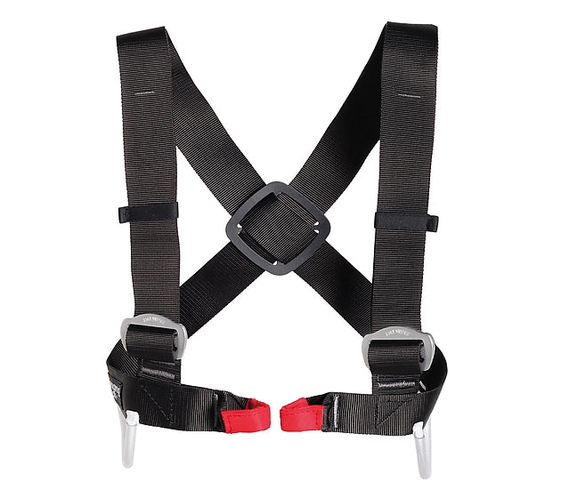 Arnes de pecho Aladin - Negro/Rojo