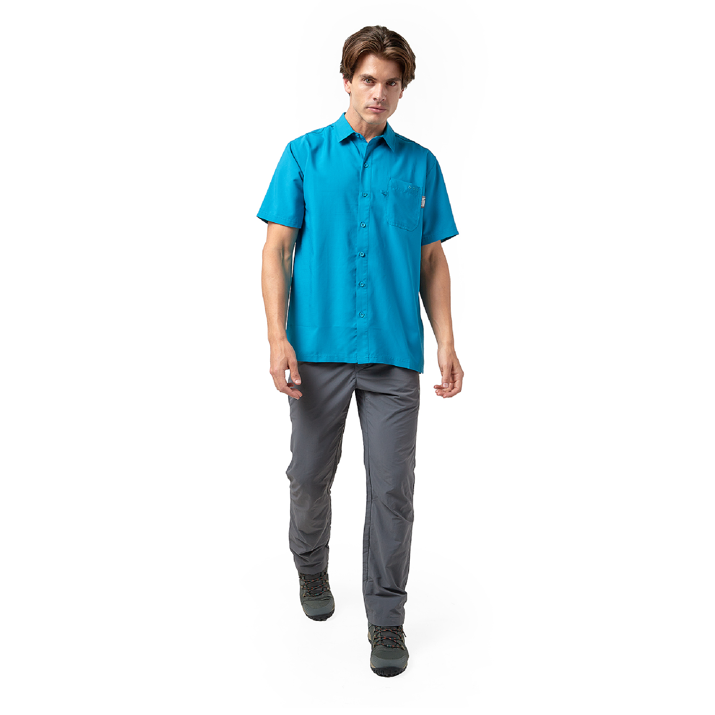 CAMISA DE HOMBRE QUEPOS AZUL / OUTDOOR ADVENTURE