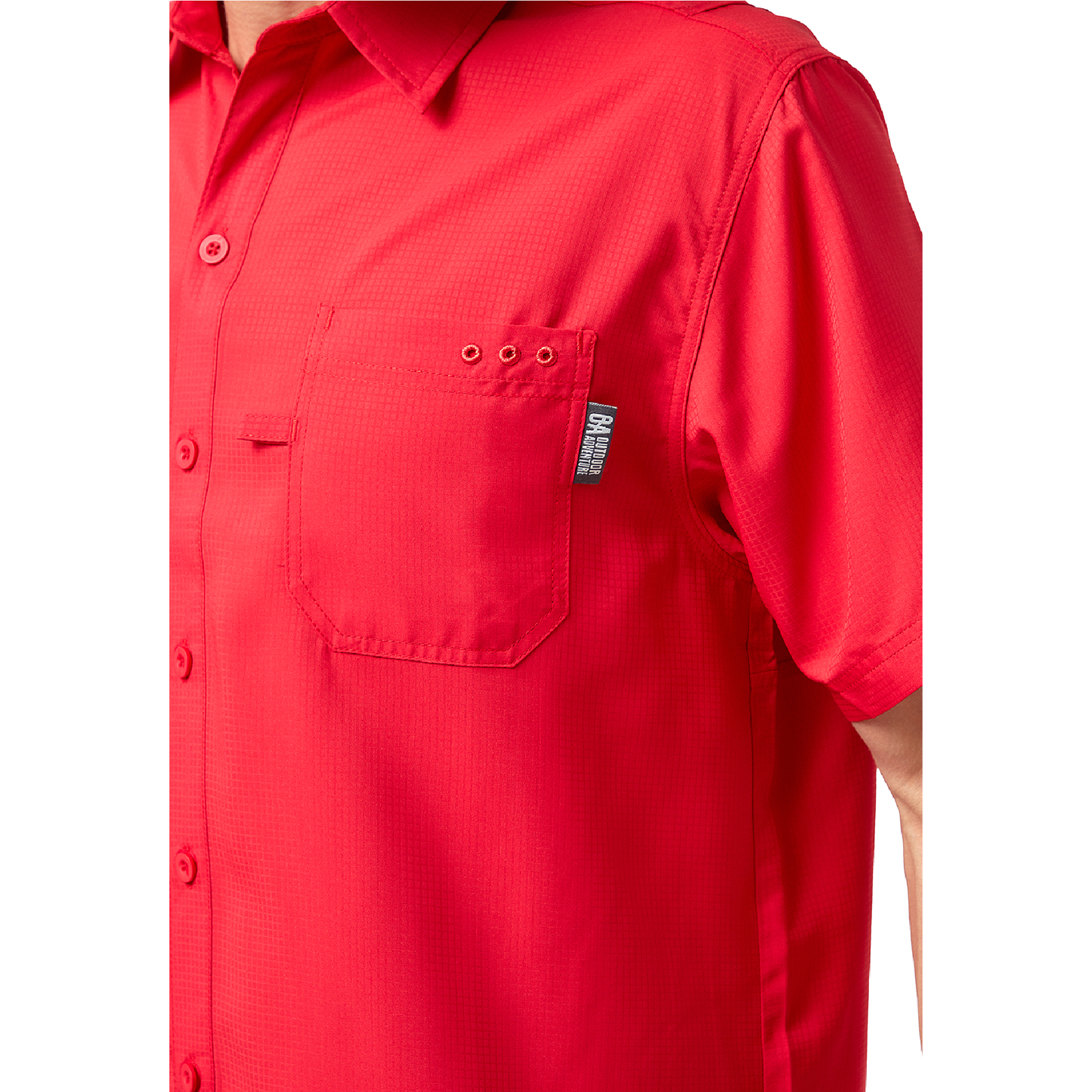 CAMISA DE HOMBRE QUEPOS ROJO / OUTDOOR ADVENTURE