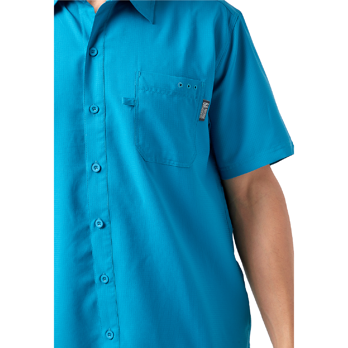 CAMISA DE HOMBRE QUEPOS AZUL / OUTDOOR ADVENTURE