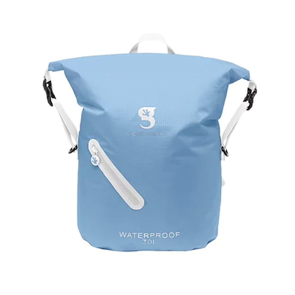 MOCHILA IMPERMEABLE 30L - CELESTE/BLANCO#1