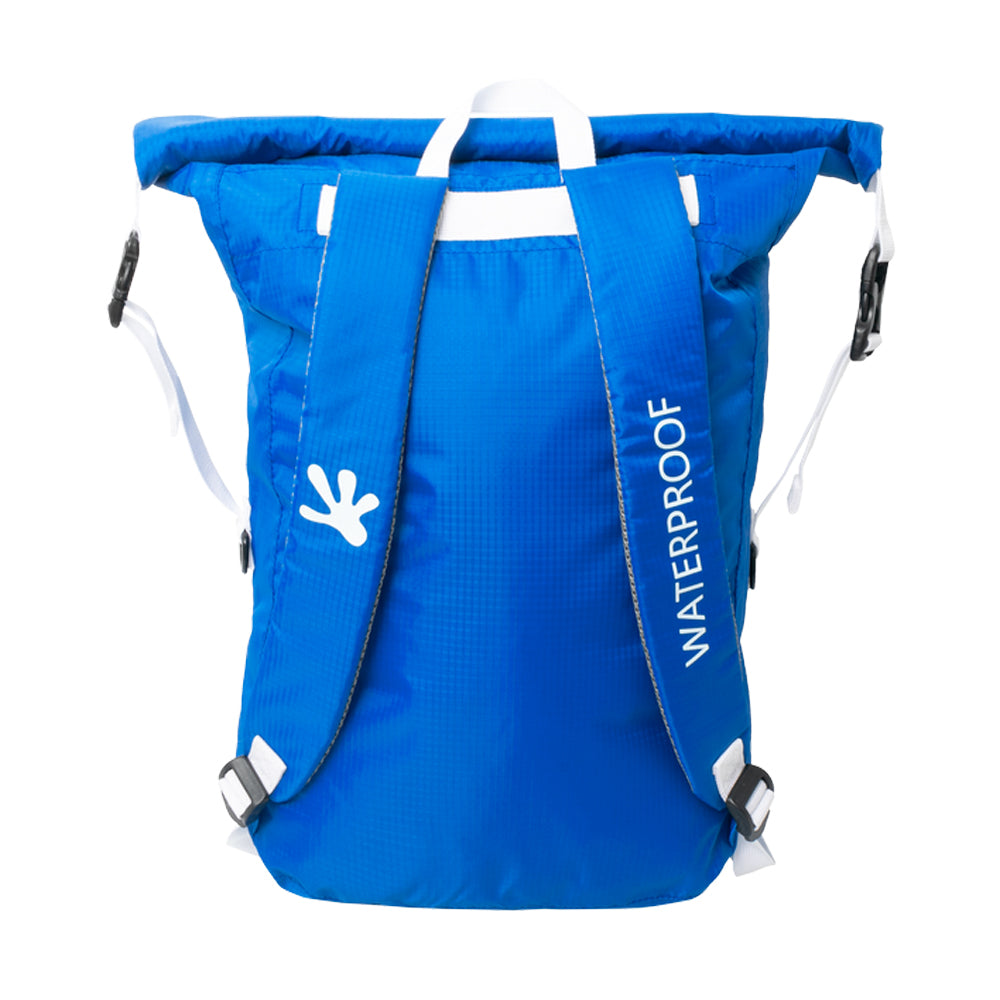 MOCHILA IMPERMEABLE 30L - AZUL/BLANCO