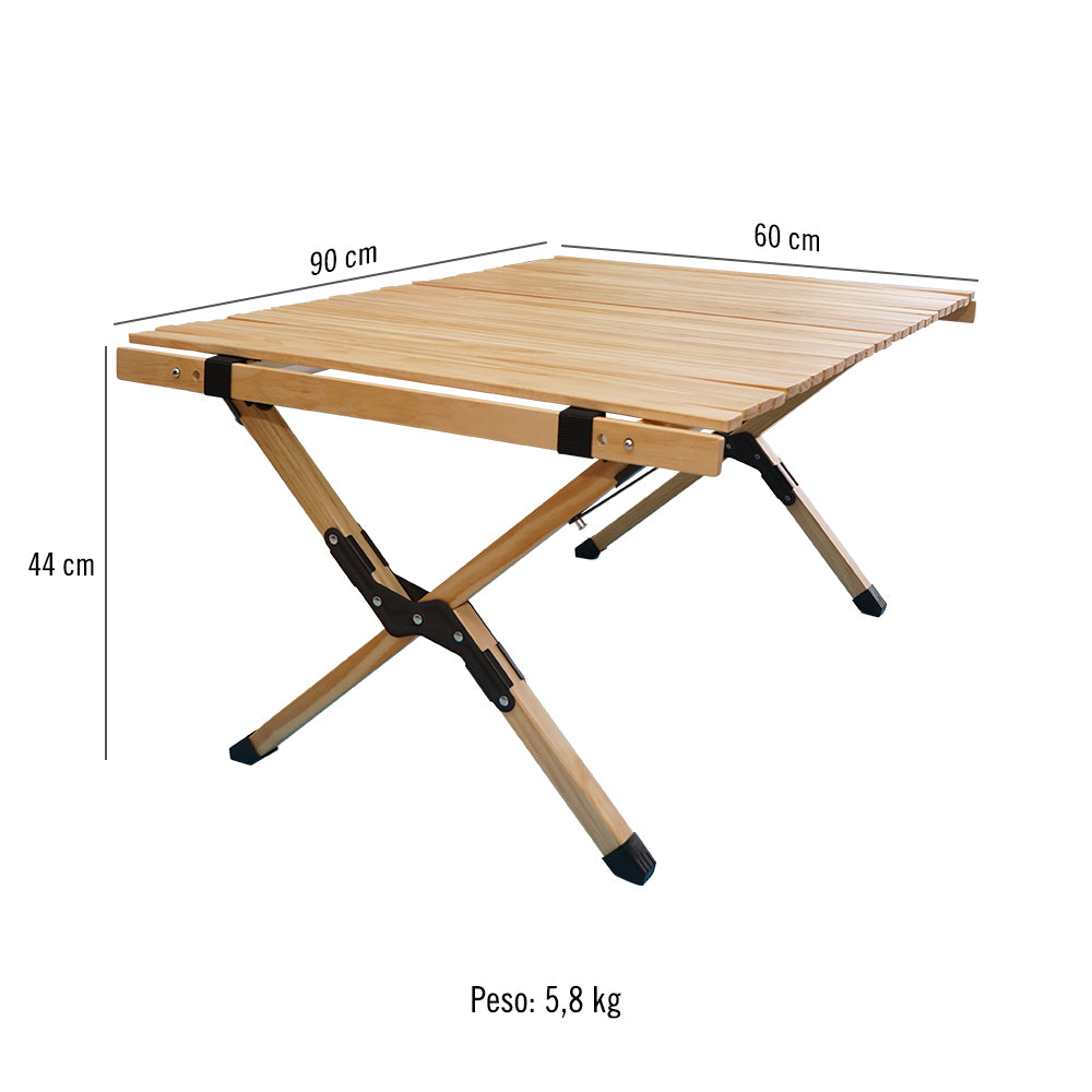 MESA PLEGABLE PARA CAMPING DE MADERA DE PINO#3
