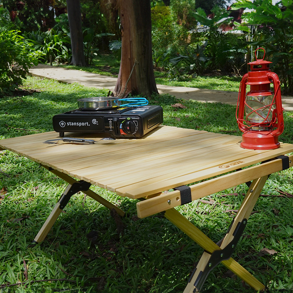 MESA PLEGABLE PARA CAMPING DE MADERA DE PINO#7