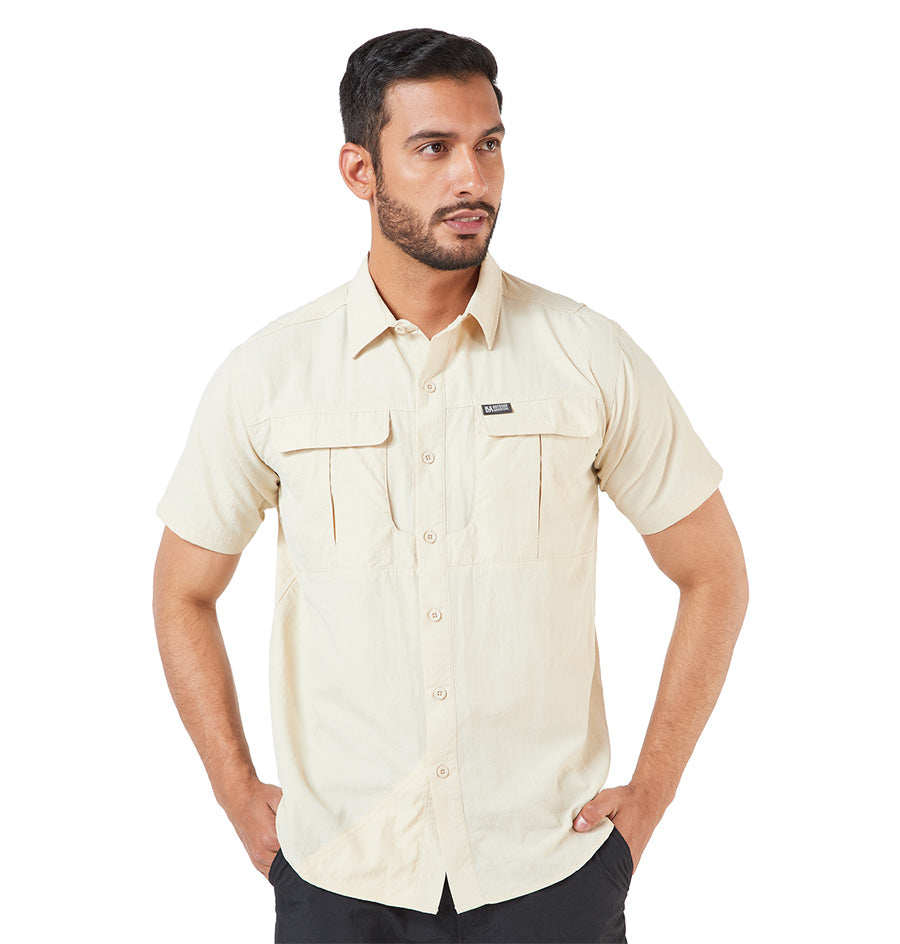 Camisa OA Gamboa Manga Corta Hombre Khaki |Outdoor Adventure Colombia