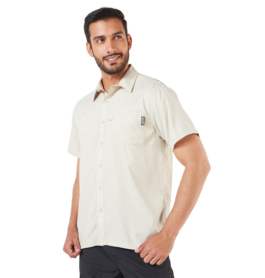 CAMISA DE HOMBRE QUEPOS MANGA CORTA / OUTDOOR ADVENTURE