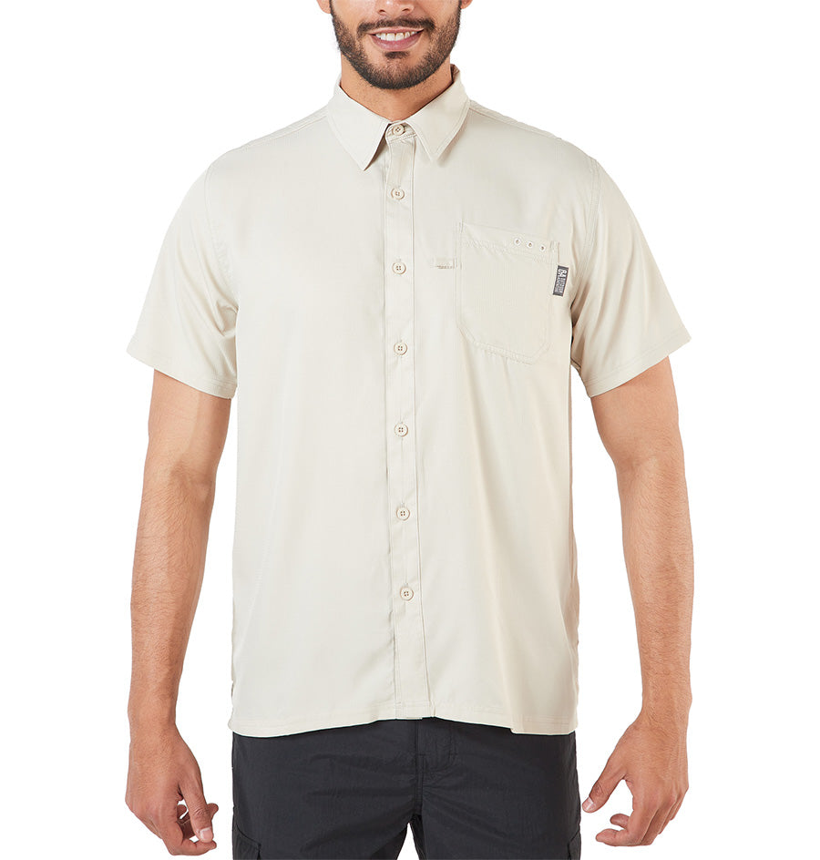 CAMISA DE HOMBRE QUEPOS MANGA CORTA / OUTDOOR ADVENTURE