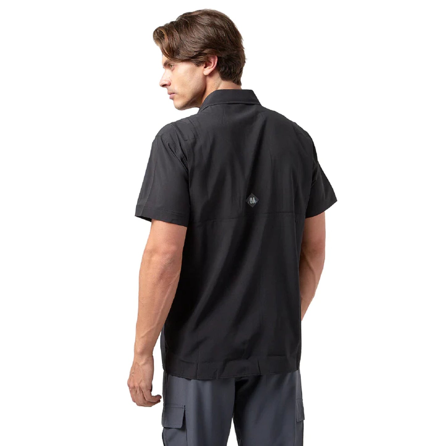 CAMISA HOMBRE LAS PERLAS SS / OUTDOOR ADVENTURE#NEGRO