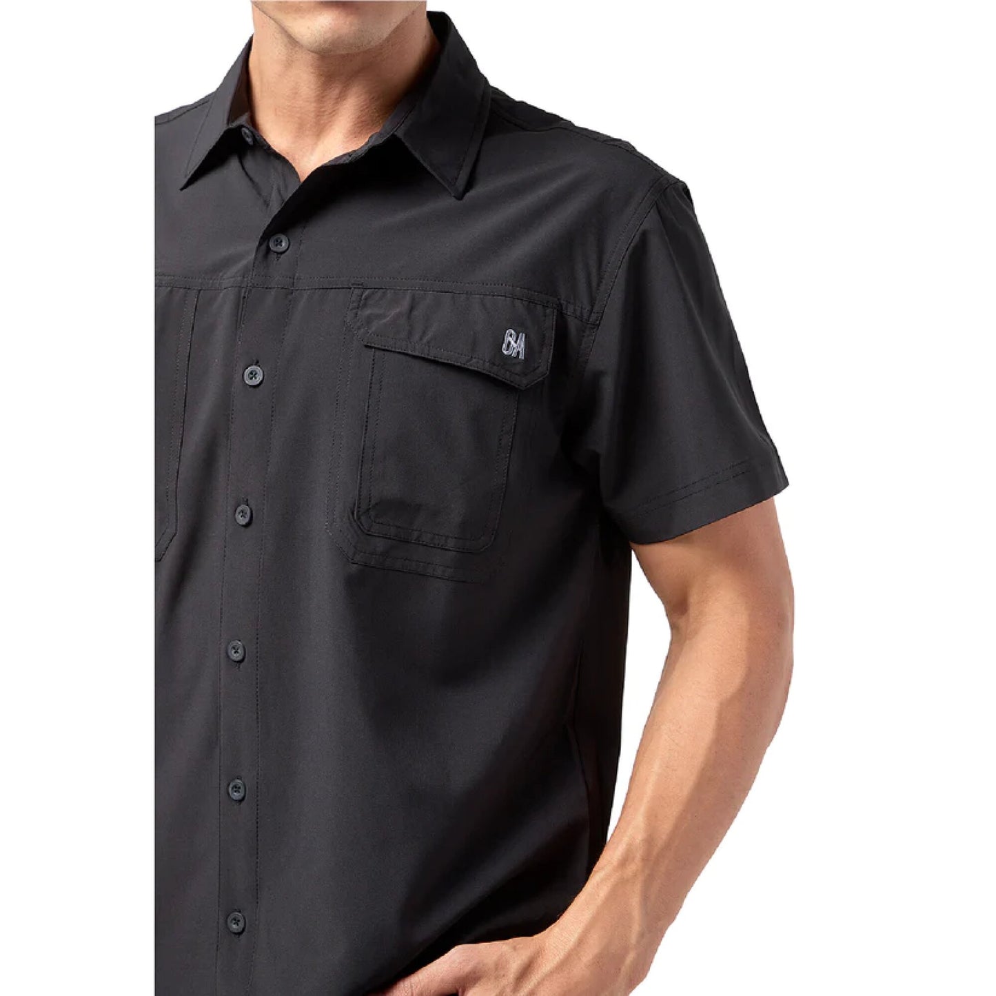 CAMISA HOMBRE LAS PERLAS SS / OUTDOOR ADVENTURE#NEGRO