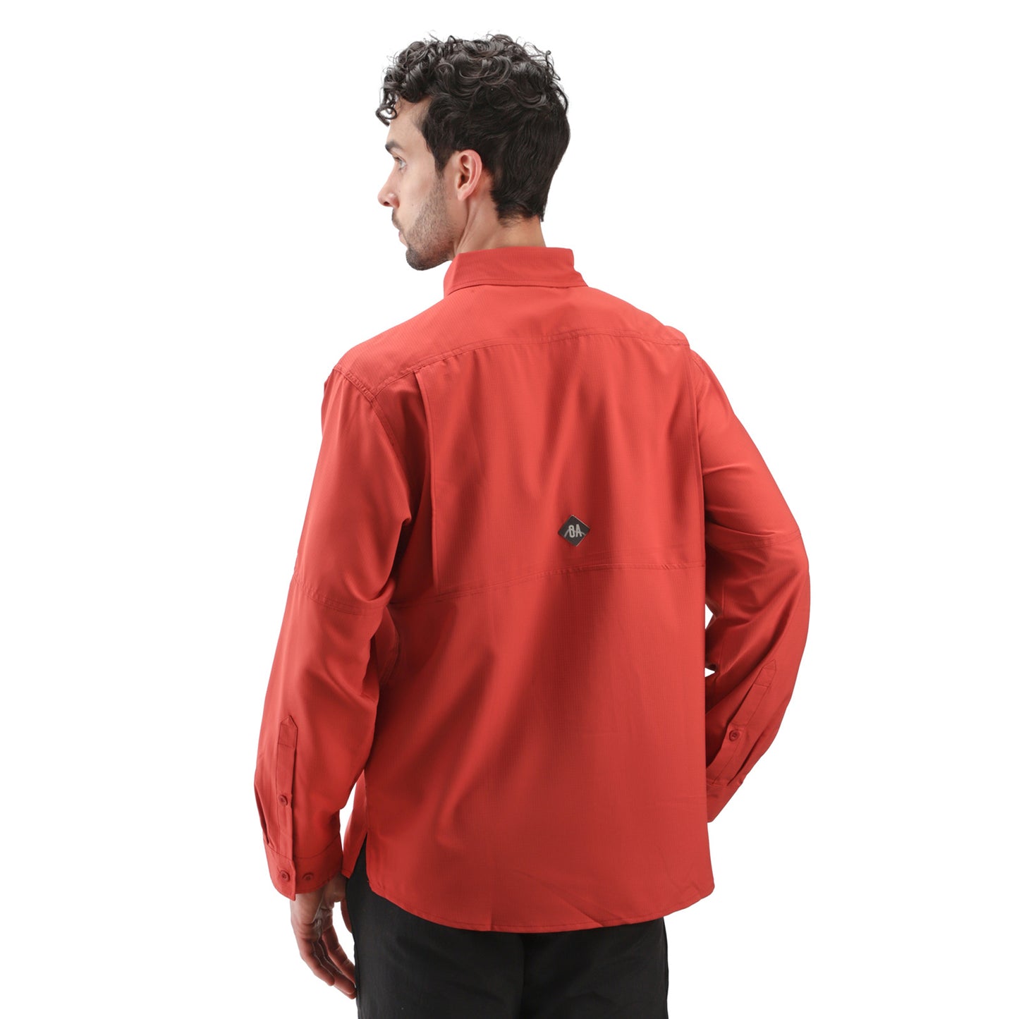 Camisa hombre Manga Larga Roatan Outdoor Adventure Roja