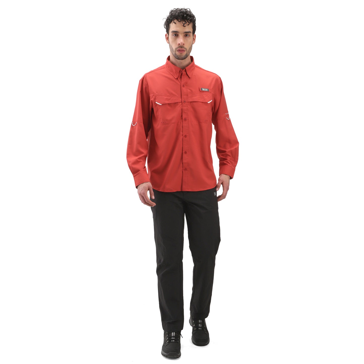 Camisa hombre Manga Larga Roatan Outdoor Adventure Roja