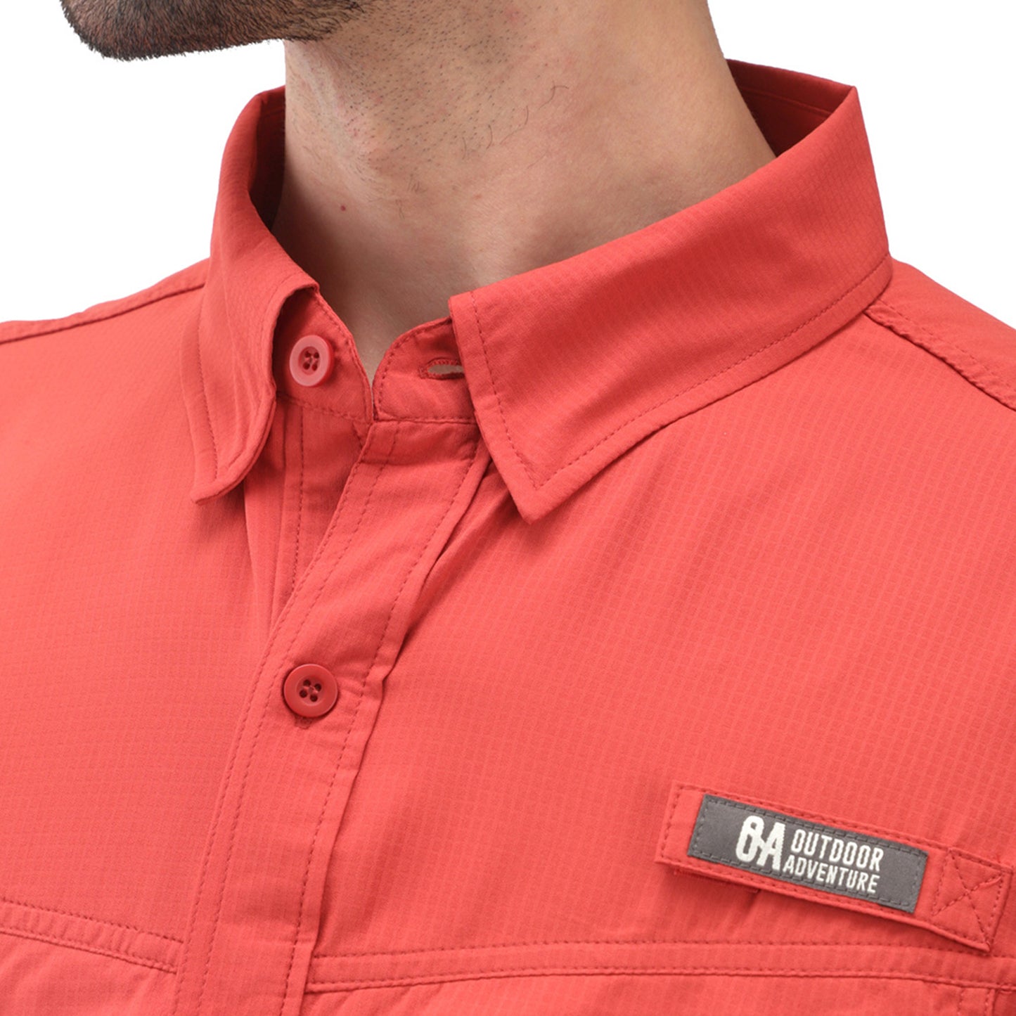 Camisa hombre Manga Larga Roatan Outdoor Adventure Roja