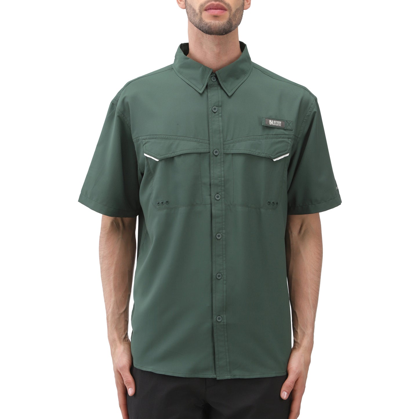 Camisa Hombre Manga Corta Roatan Outdoor Adventure - Verde