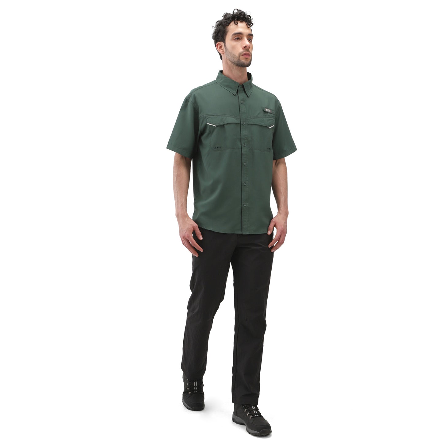 Camisa Hombre Manga Corta Roatan Outdoor Adventure - Verde