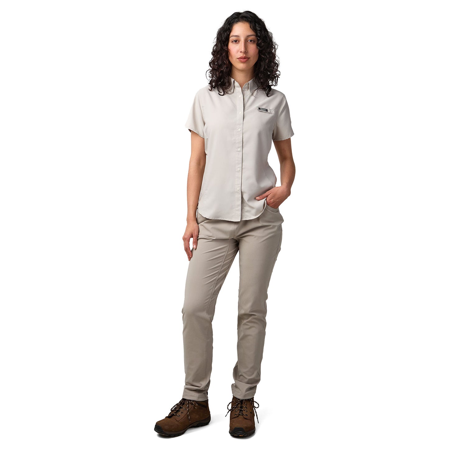 Camisa Manga Corta Mujer Samara Outdoor Adventure - Beige