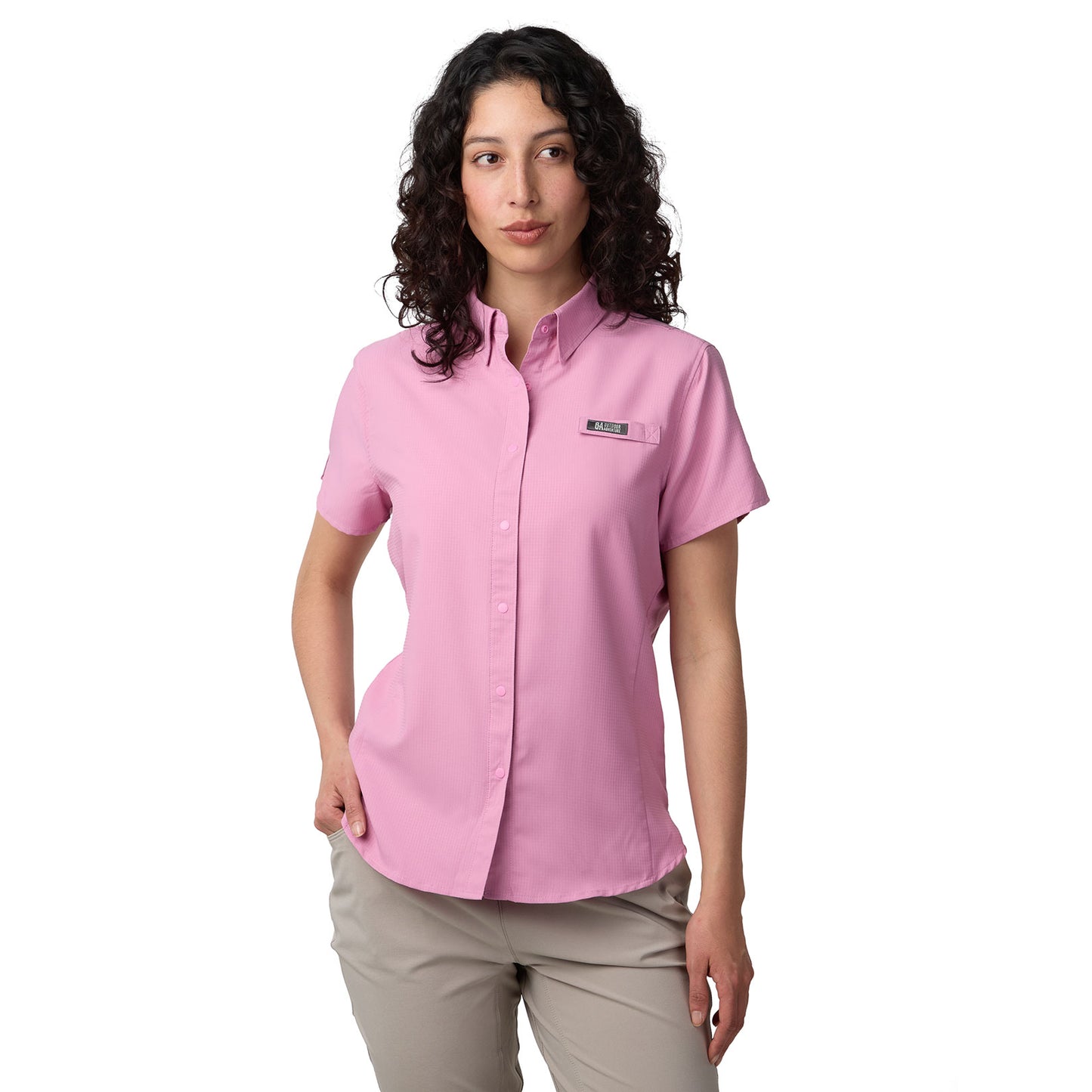 Camisa Manga Corta Mujer Samara Outdoor Adventure - Rosa