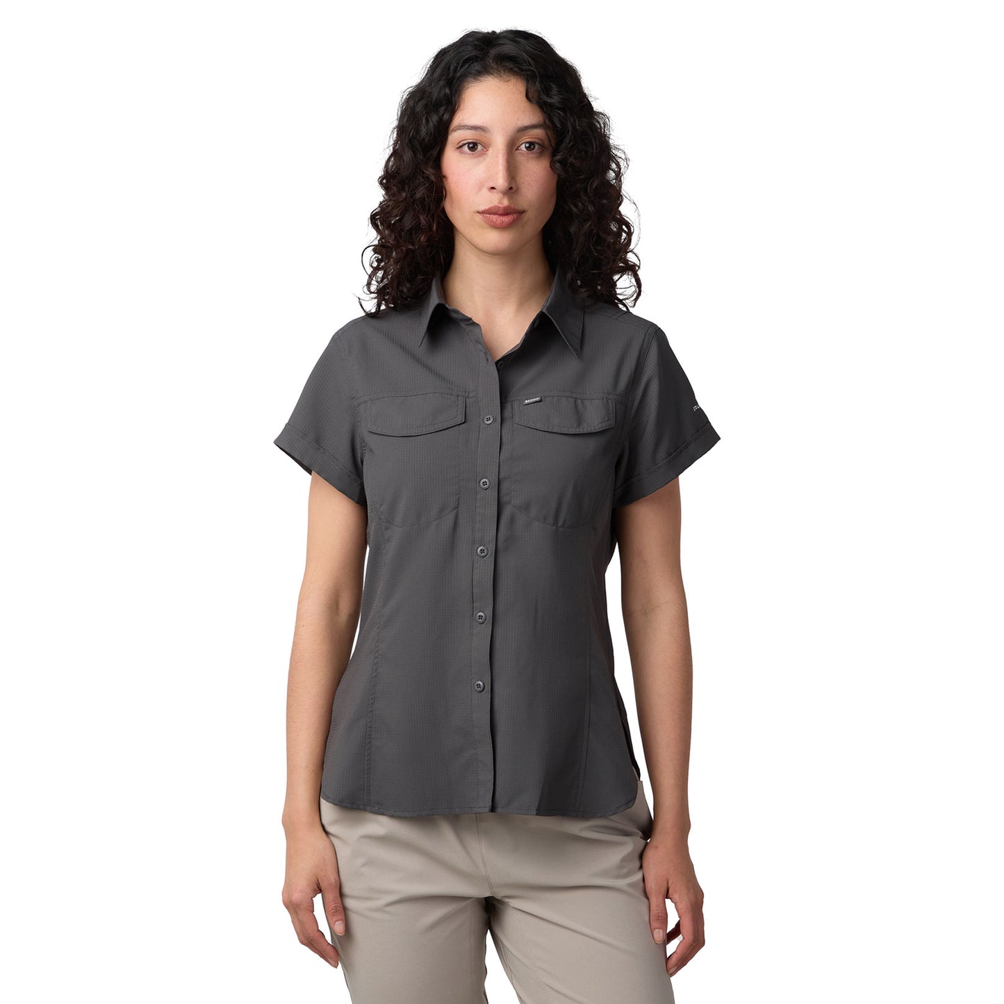 CAMISA MUJER OROSI MANGA CORTA OUTDOOR ADVENTURE - GRIS