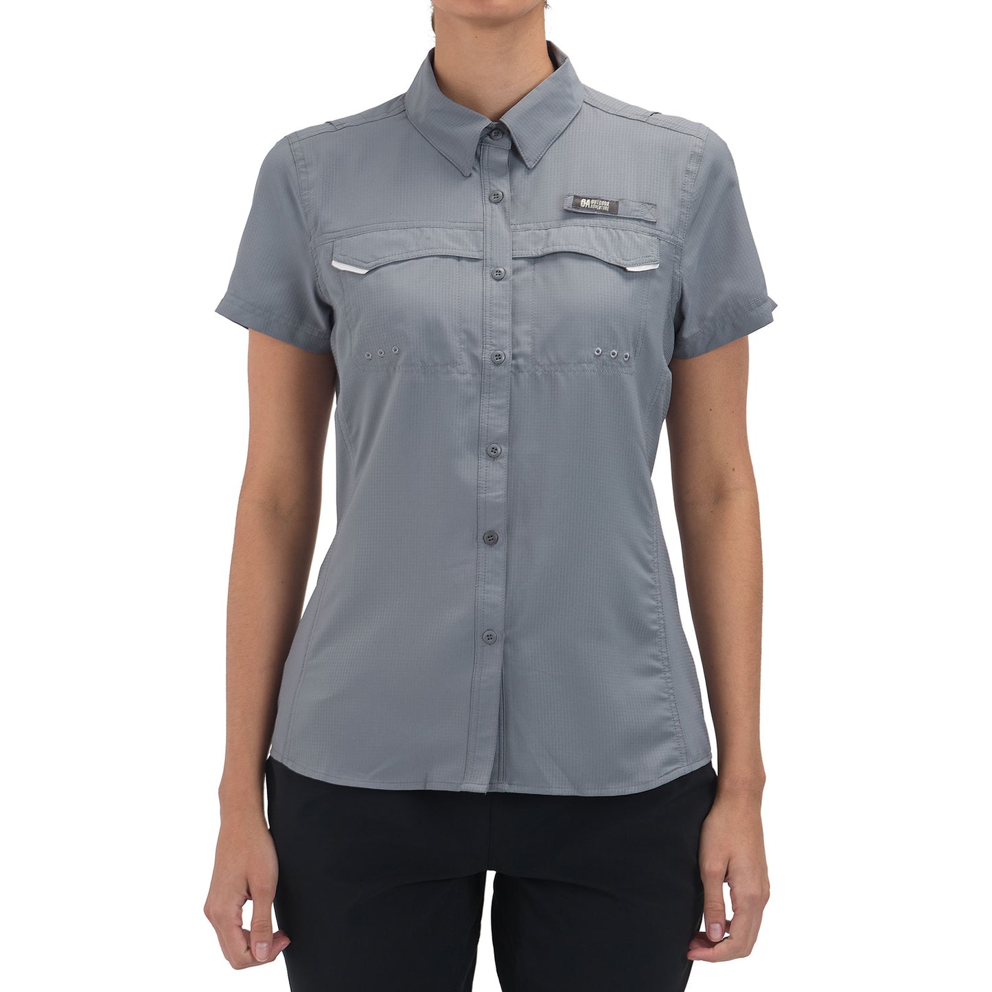 Camisa Manga Corta Mujer Roatan Outdoor Adventure - Gris