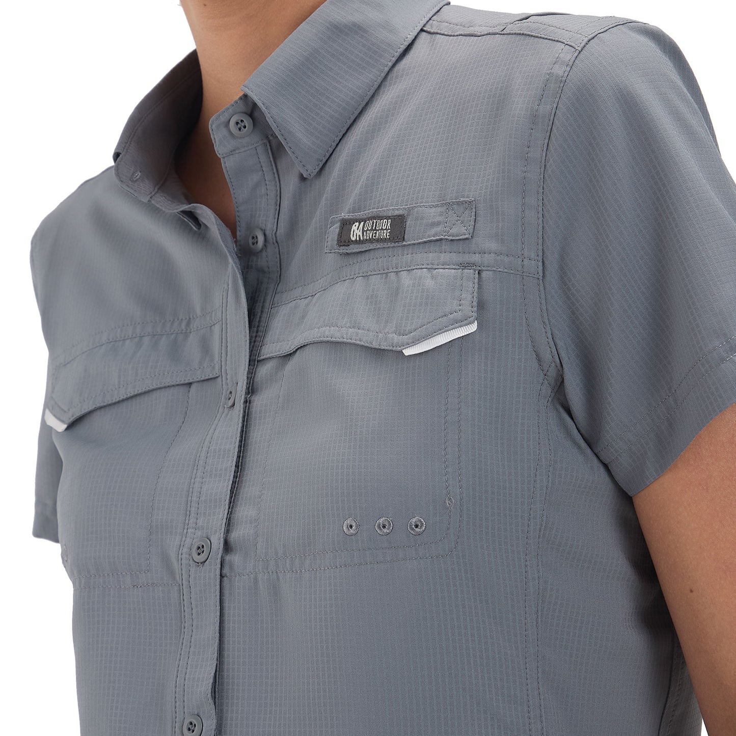 Camisa Manga Corta Mujer Roatan Outdoor Adventure - Gris