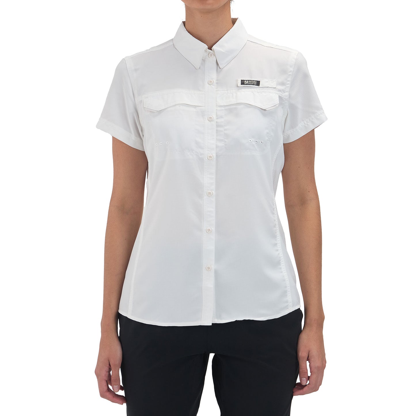 Camisa Manga Corta Mujer Roatan Outdoor Adventure - Blanco