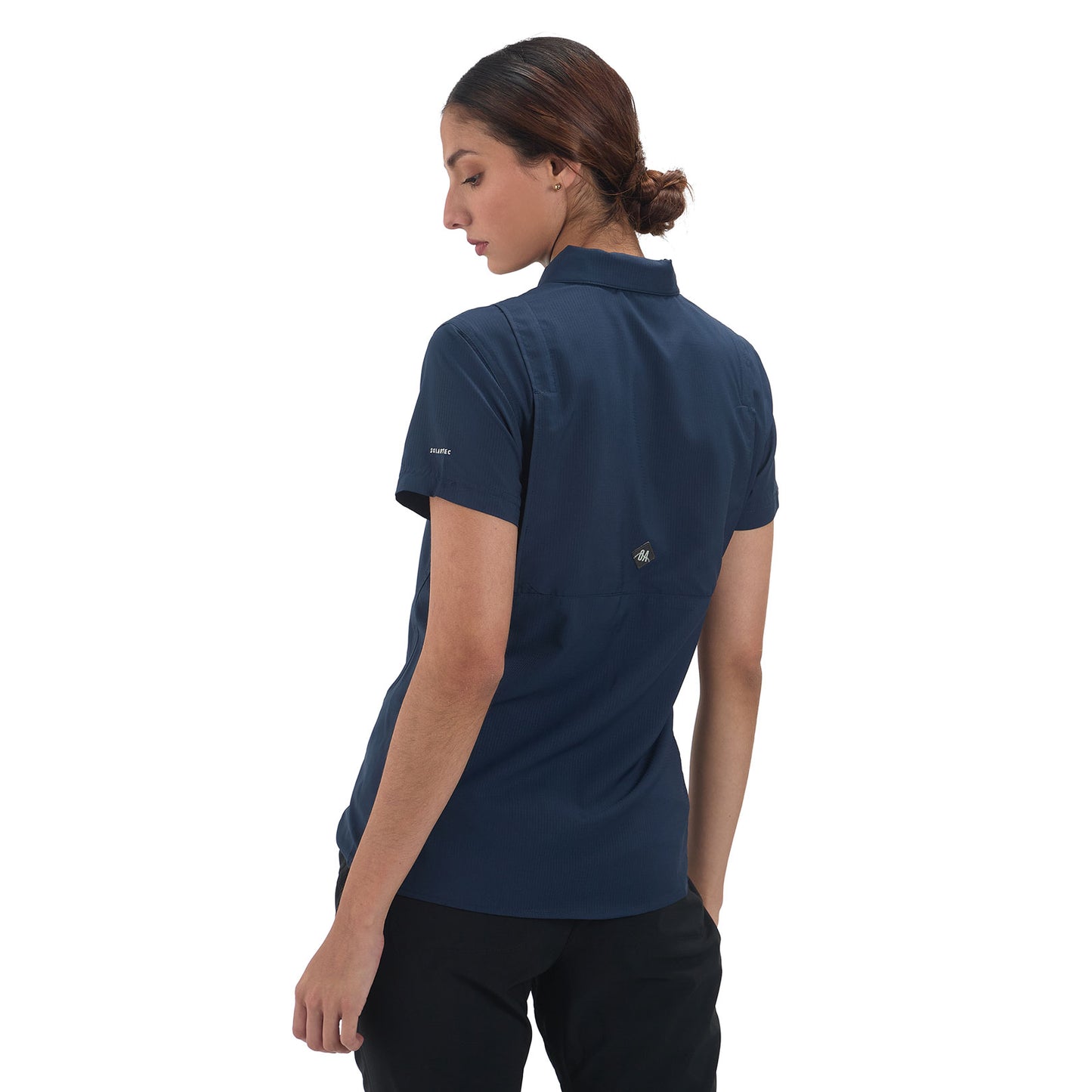 Camisa Manga Corta Mujer Roatan Outdoor Adventure - Azul
