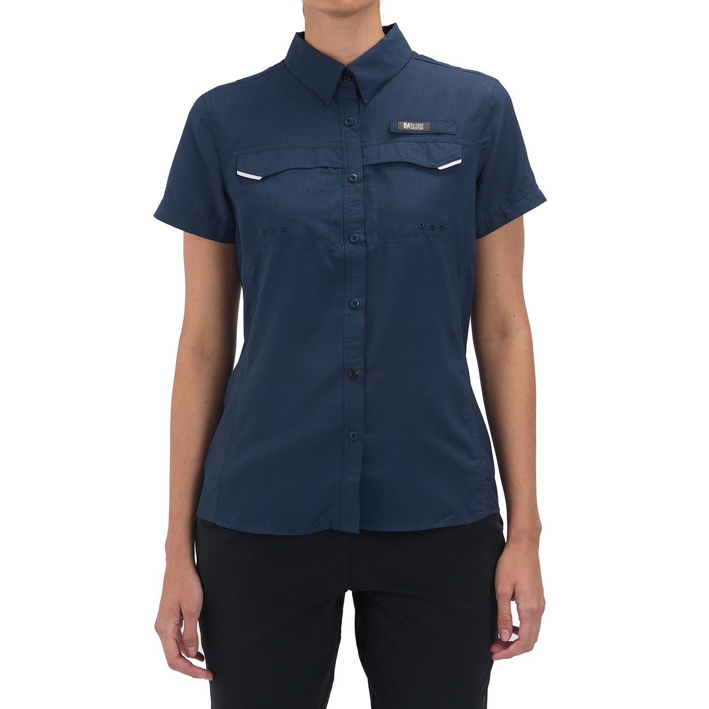 Camisa Manga Corta Mujer Roatan Outdoor Adventure - Azul