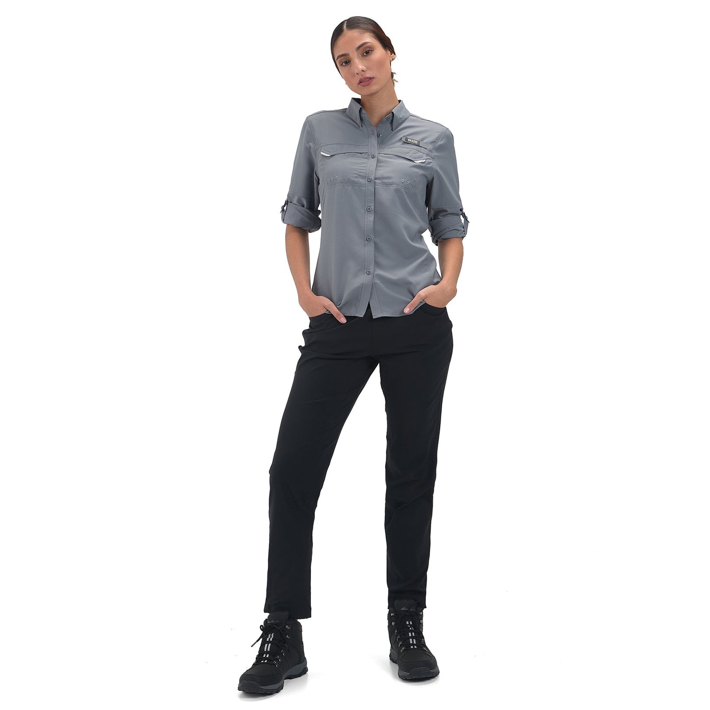 Camisa Manga Larga Mujer Roatan Outdoor Adventure - Gris