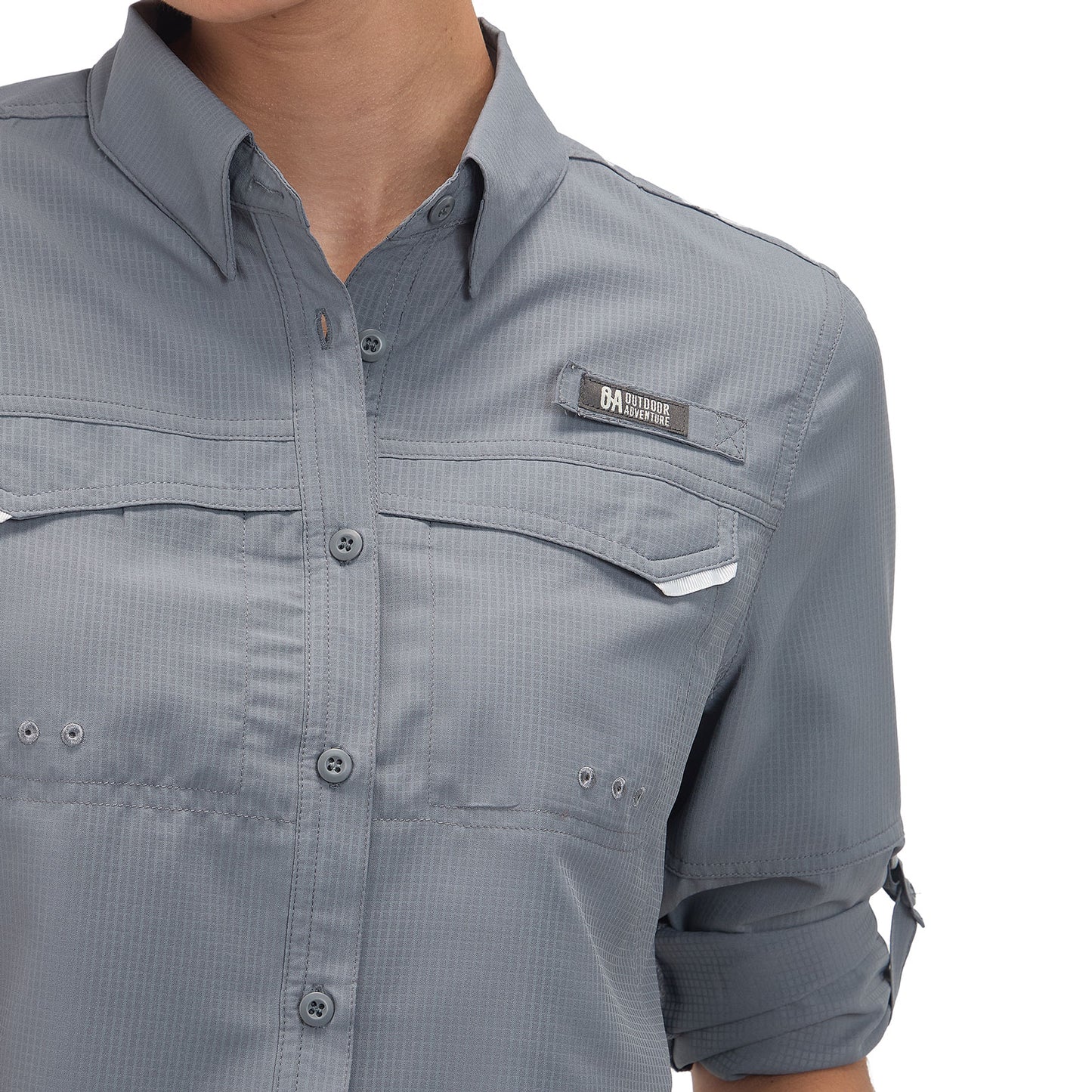 Camisa Manga Larga Mujer Roatan Outdoor Adventure - Gris