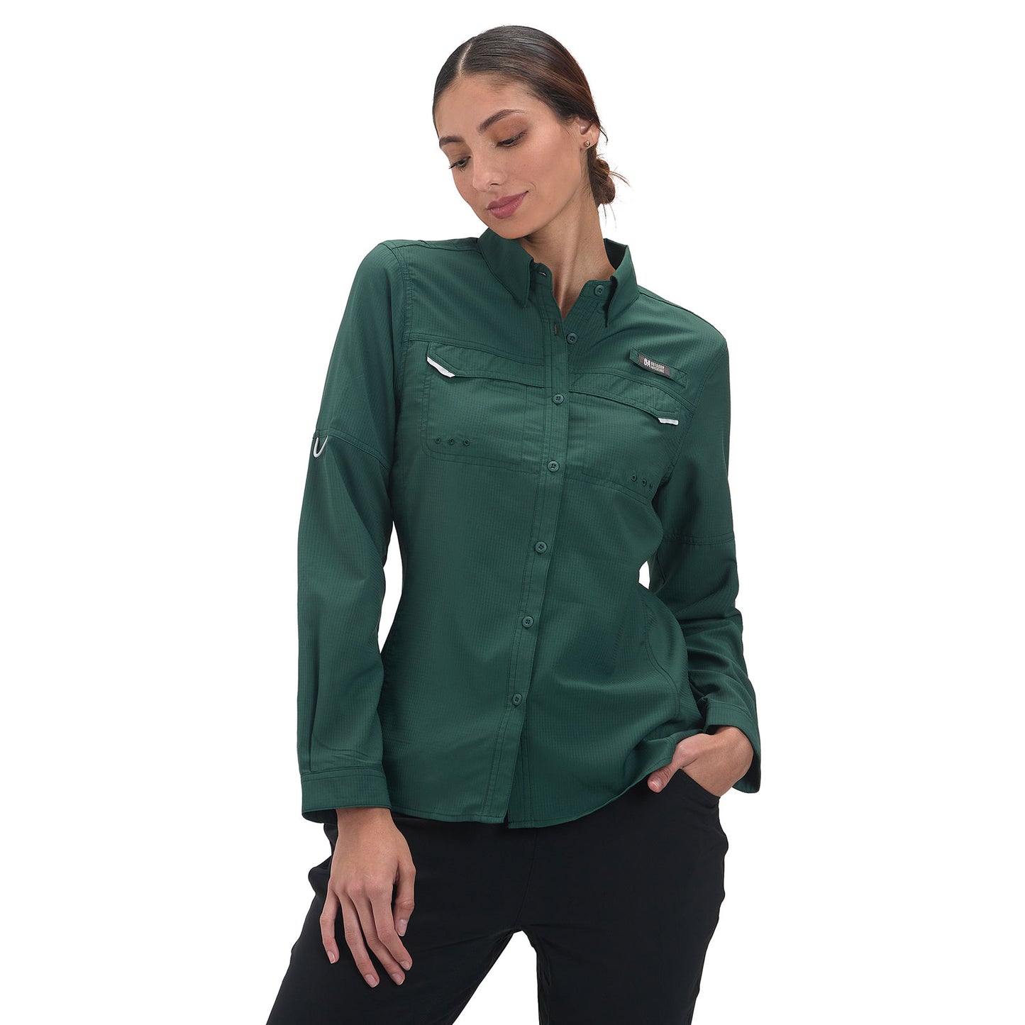 Camisa Manga Larga Mujer Roatan Outdoor Adventure - Verde
