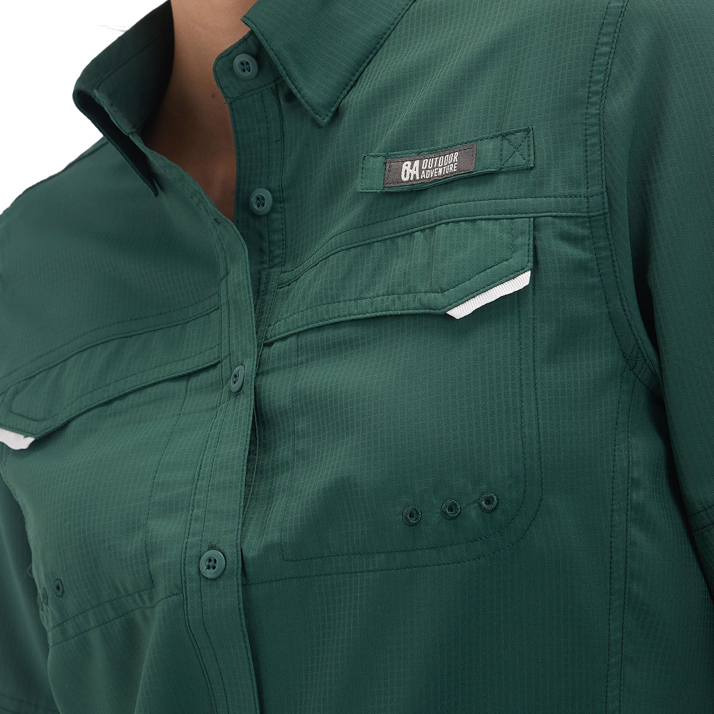 Camisa Manga Larga Mujer Roatan Outdoor Adventure - Verde