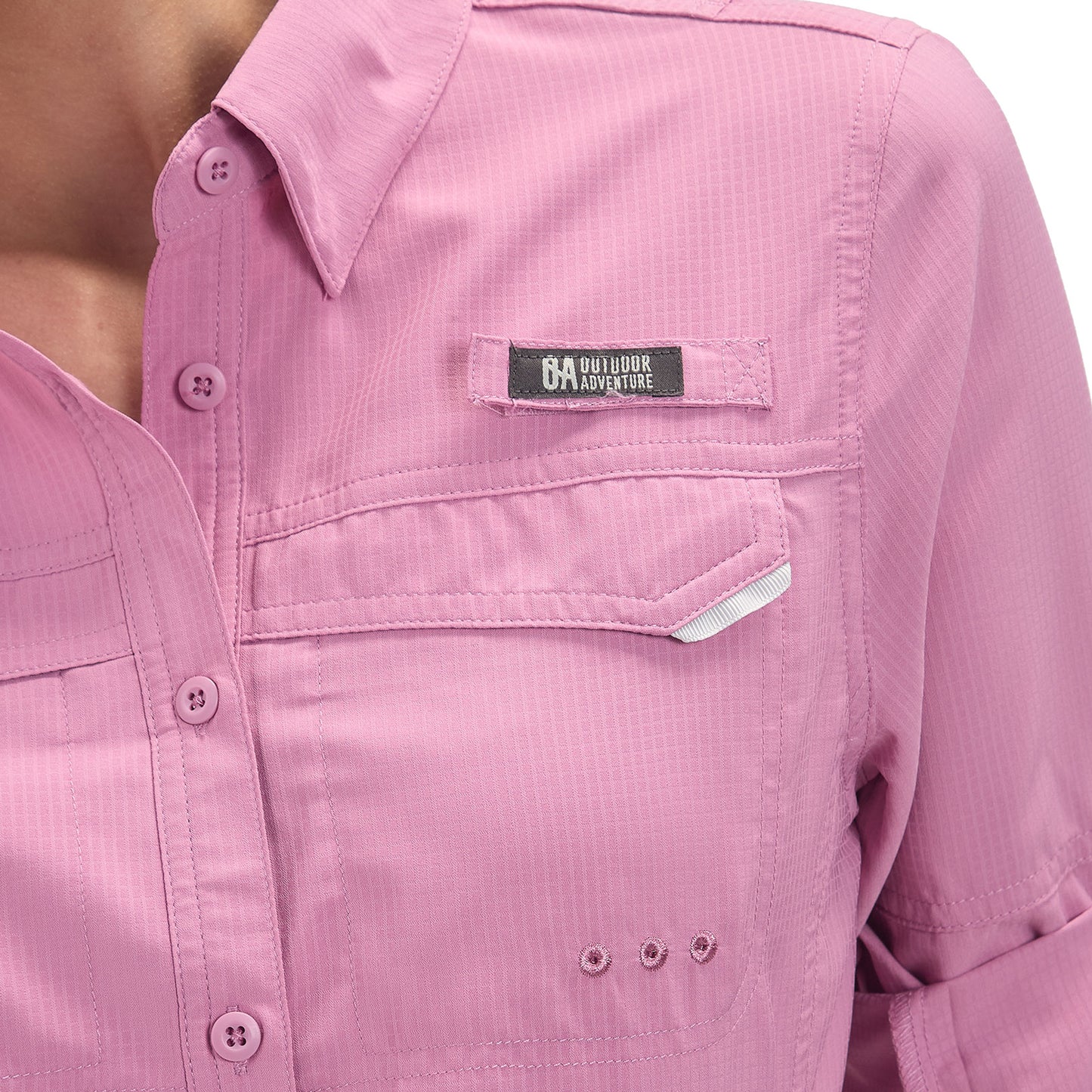 Camisa Manga Larga Mujer Roatan Outdoor Adventure - Rosa