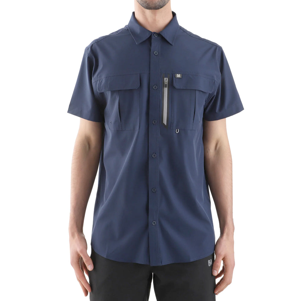 Camisa Hombre Manga Corta Cocora Outdoor Adventure - Azul