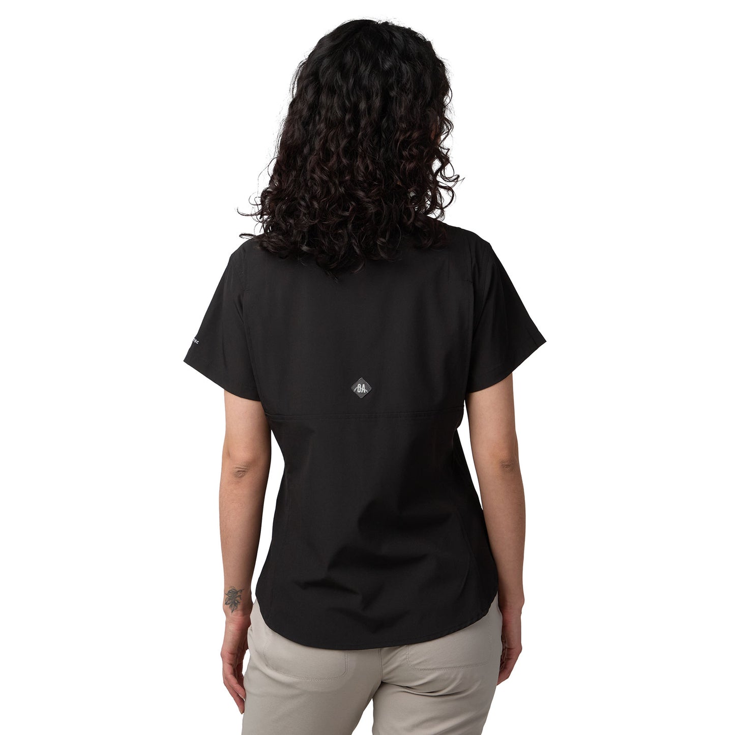 Camisa Manga Corta Mujer Las Perlas Outdoor Adventure - Negro